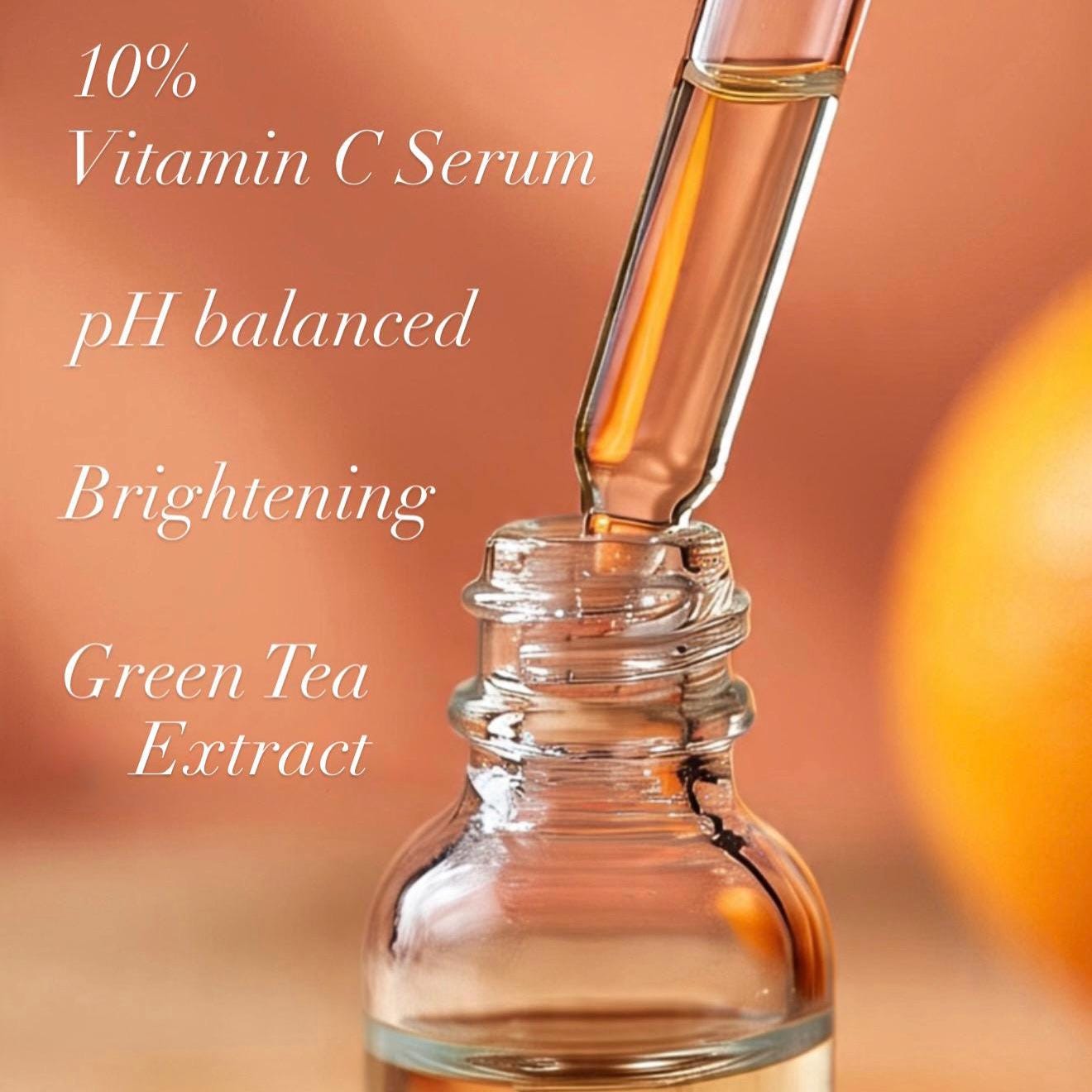 10% Vitamin C Serum + Niacinamide/Green Tea Extract