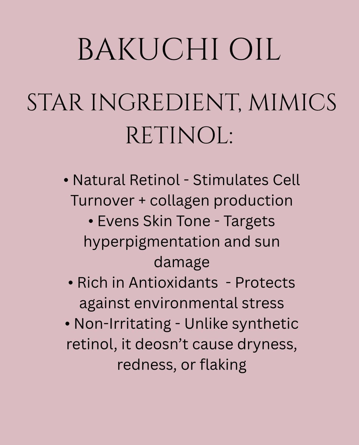 Facial Oil with Retinol Alternative-Bakuchi Oil- get glowing skin