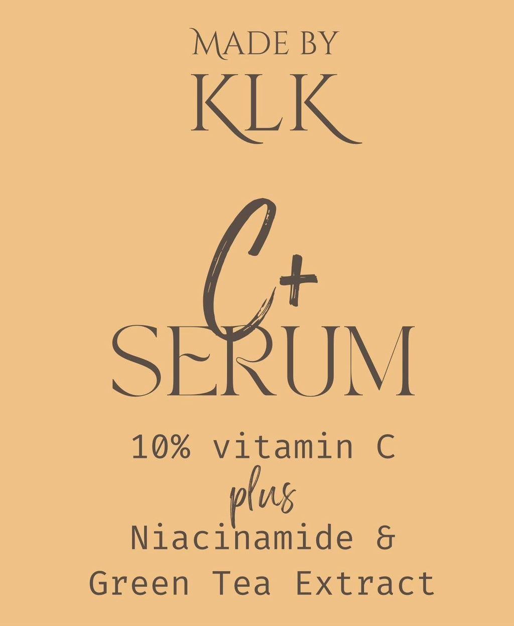 10% Vitamin C Serum + Niacinamide/Green Tea Extract