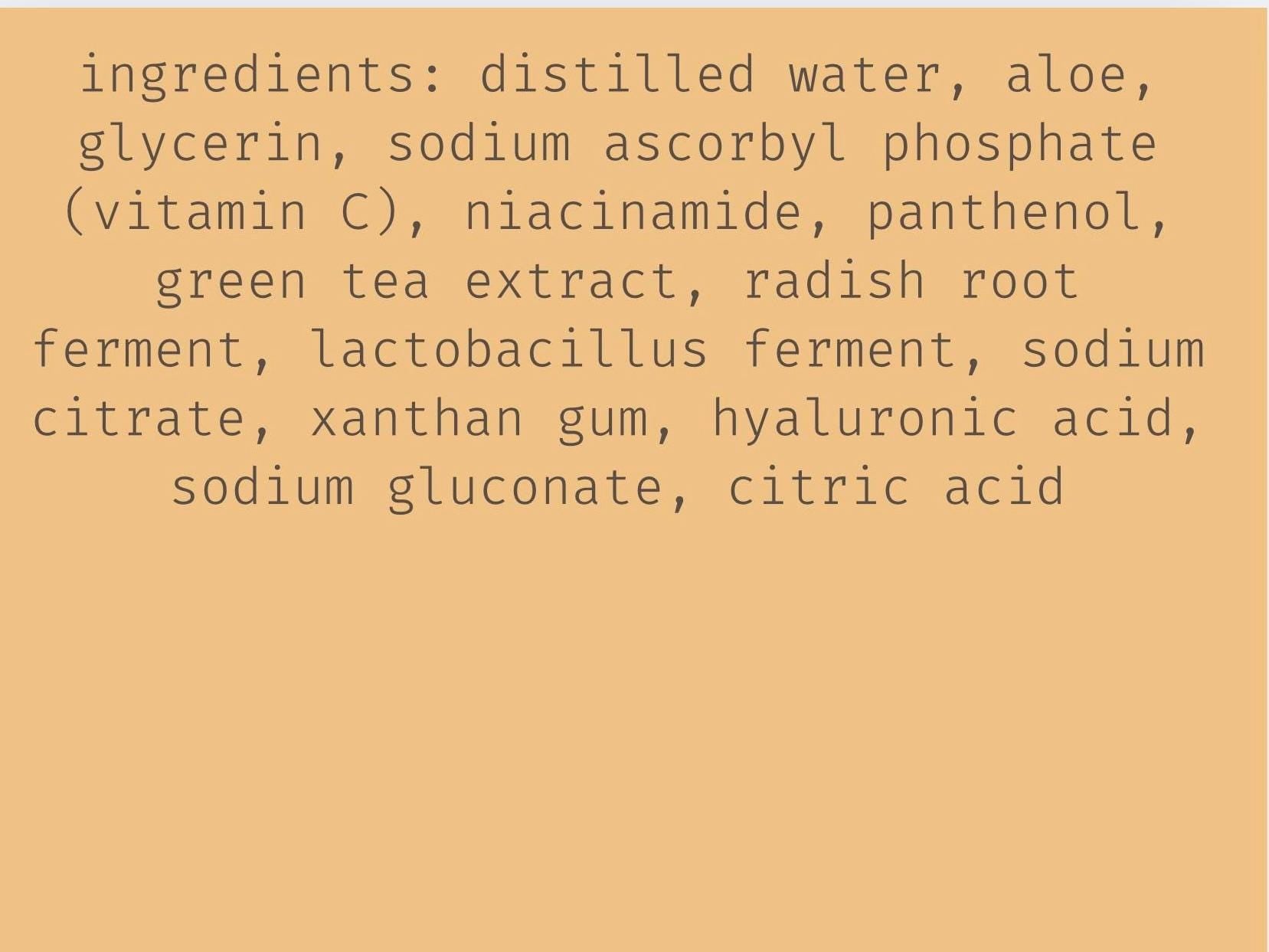 10% Vitamin C Serum + Niacinamide/Green Tea Extract